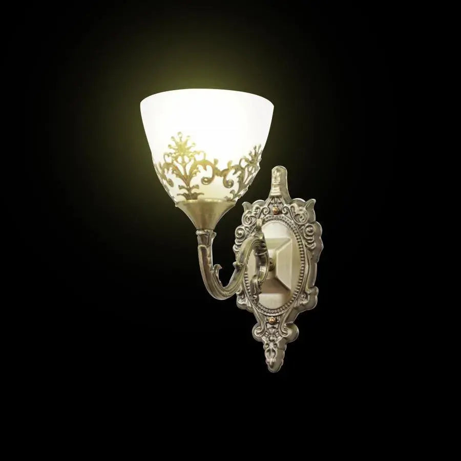 Aplica Rustic COTTAGE, 1xE27, Bronz, Metal si Sticla Aplice de Interior Default Title Alessandro Design