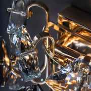 Aplica Yasmina 2xE14, Metal si Cristal, Crom Aplice de Interior Default Title Alessandro Design