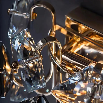 Aplica Yasmina 2xE14, Metal si Cristal, Crom Aplice de Interior Default Title Alessandro Design