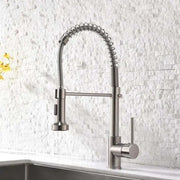Baterie Bucatarie cu Dus Extractibil, Inox si Alama Crom, YD/101 Baterii de Bucatarie Default Title Alessandro Design