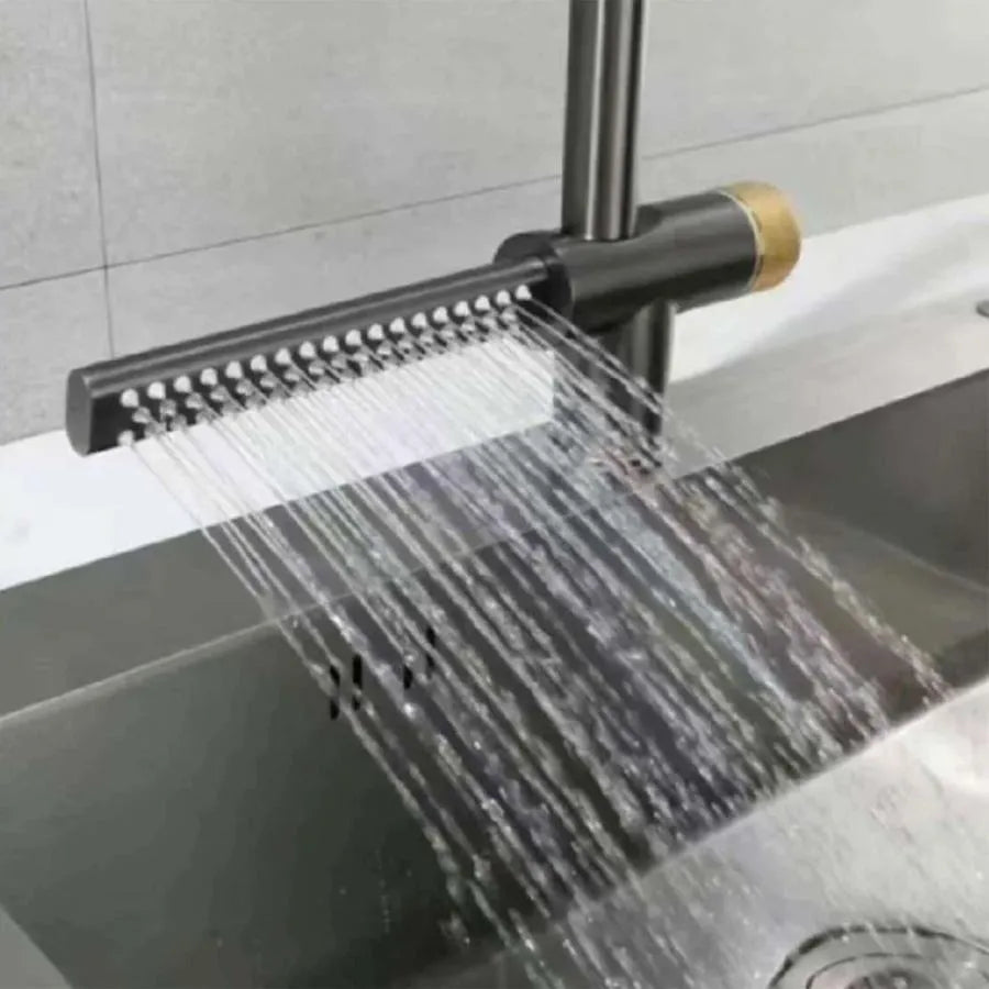 Baterie Bucatarie cu Dus Extractibil Inox Argintiu Cu Functie Cascada YB1500S Baterii de Bucatarie Default Title Alessandro Design