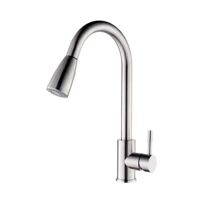 Baterie Bucatarie cu Dus Extractibil, Inox SUS304, Satinat, CF018 Baterii de Bucatarie Default Title Alessandro Design