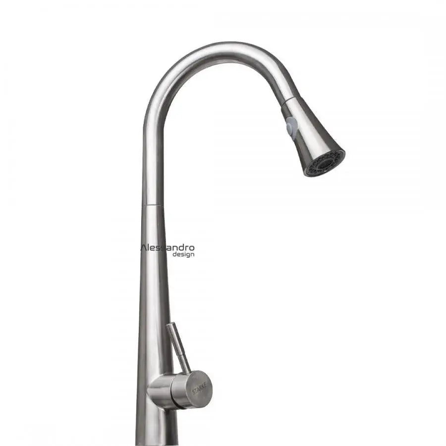 Baterie Bucatarie cu Dus Extractibil, Inox SUS304, Satinat, CF021 Baterii de Bucatarie Default Title Alessandro Design