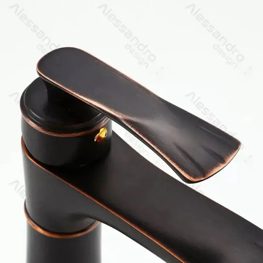 Baterie Lavoar, Metal, Negru, OD01/B Baterii de Baie Default Title Alessandro Design