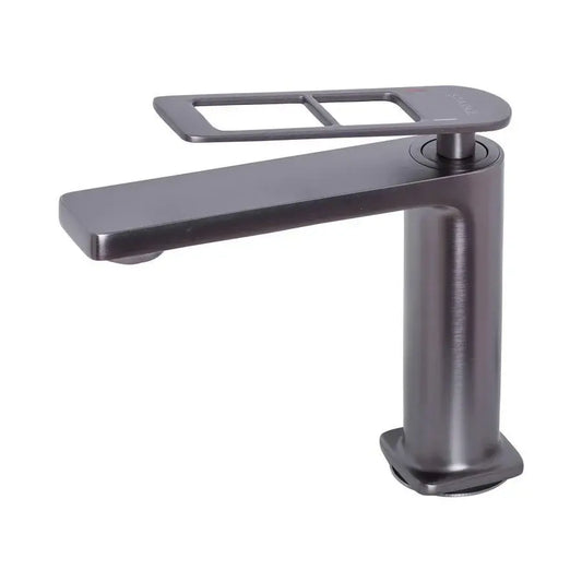 Baterie Lavoar Monocomanda Cartus Ceramic Alama Sanitara Gri Satin Racorduri si Kit Fixare Incluse 9707N Baterii de Baie Default Title Alessandro Design