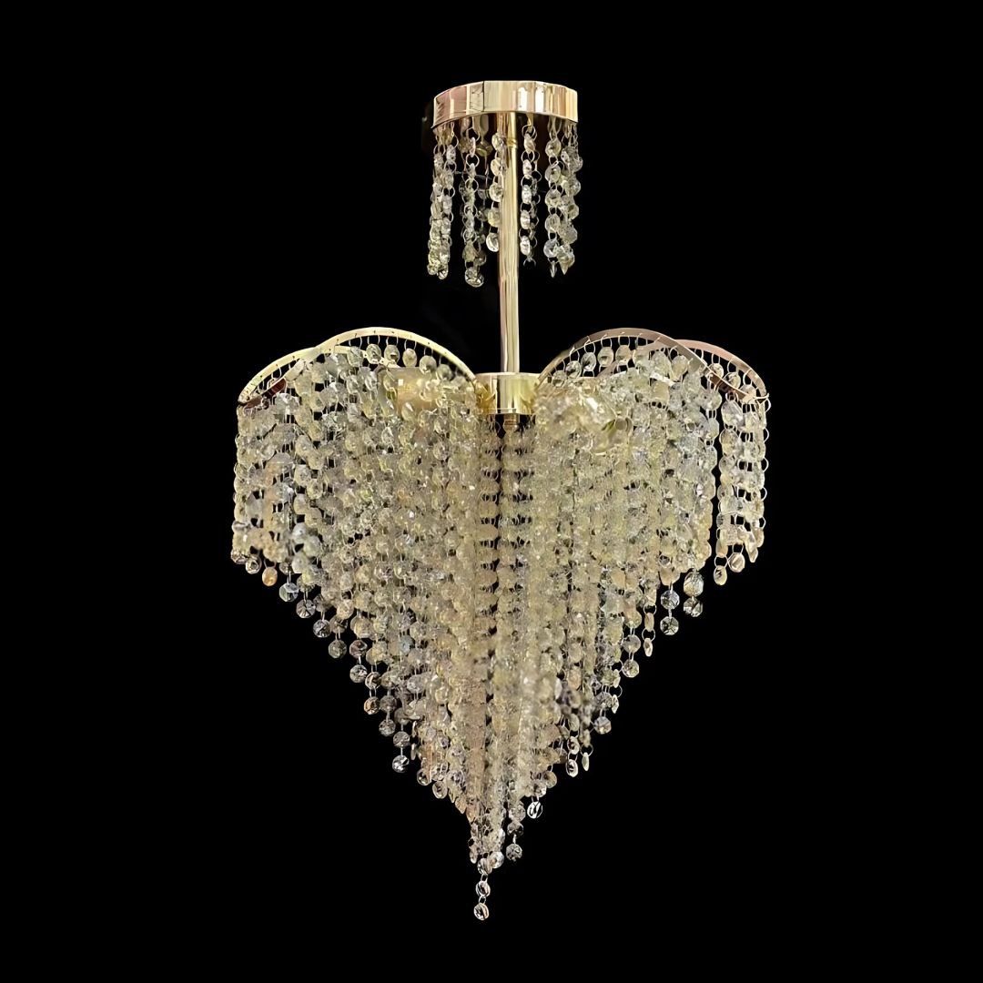 Candelabru Cristal Ander, 4xE14, Diametru 45cm, Auriu Candelabre Cristal Default Title Alessandro Design