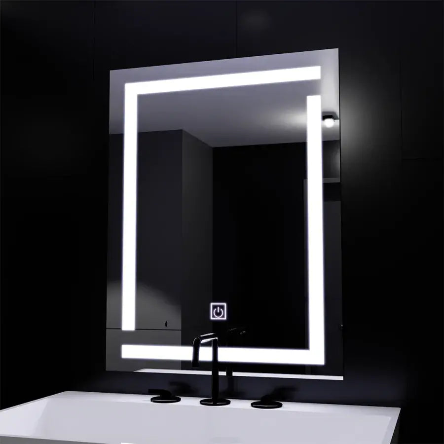 Oglinda LED Giga, 60x80cm, 14W, Touch, Lumina 6000K Oglinzi Korman E Default Title Alessandro Design