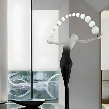 Lampadar Anatolio LED 24W 4000KMetal Negru Veioze & Lampadare Default Title Alessandro Design