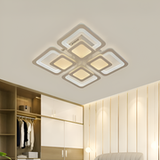 Lustra LED cu telecomanda SUSAN 96W, 4 Patrate, lumina Rece/Calda/Neutra, Dimabila, Alb Lustre LED cu Telecomanda Default Title Alessandro Design