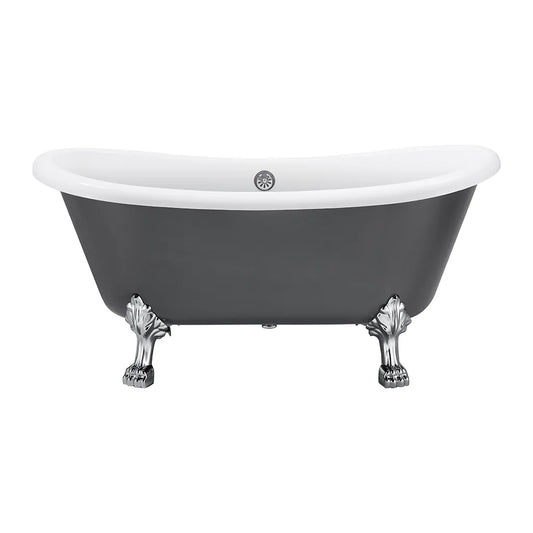 Cada Freestanding, Ovala, Acril, Bright Grey, 150×72×70 Cm Cazi Freestanding Default Title Alessandro Design