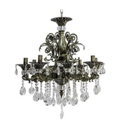 Candelabru Cristal SANSSOUCI Magno, 8xE14, Diametru 65cm, Alama Antichizata Candelabre Clasice Default Title Alessandro Design