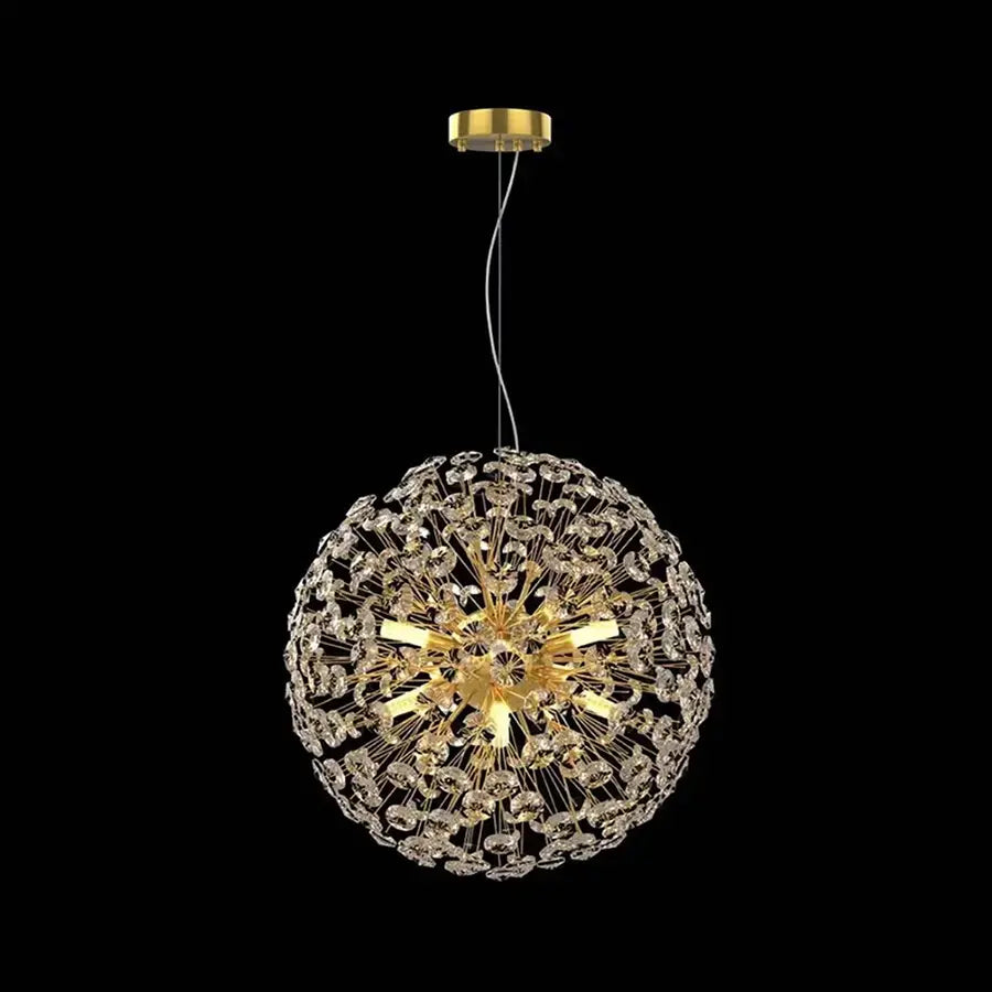 Candelabru Cristal MINUET 9x G9, Diametru 50cm, Auriu Lucios, Inaltime Reglabila Candelabre Moderne Default Title Alessandro Design
