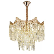 Candelabru Cristal Bellamy 5x E27 Auriu Candelabre Cristal Default Title Alessandro Design