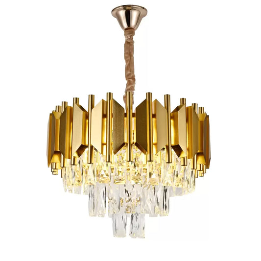 Candelabru Cristal Brantley 5x E27 Auriu Candelabre Cristal Default Title Alessandro Design