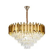Candelabru Cristal Braylen 8x E14 Diametru 60cm Auriu Candelabre Cristal Default Title Alessandro Design