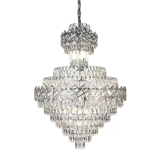 Candelabru Cristal Joel 22x E27 Argintiu Candelabre Cristal Default Title Alessandro Design