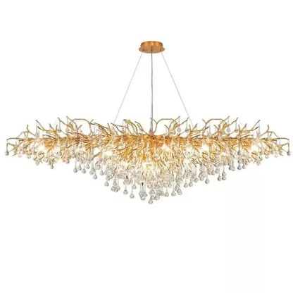 Candelabru Cristal Kaiser 13x G9 Diametru 120cm Auriu Candelabre Cristal Default Title Alessandro Design