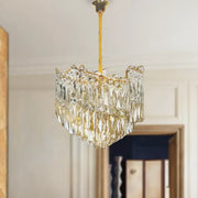 Candelabru Cristal TOPKAPI Eleganza 8x E14, Diametru 49cm, Auriu Lucios, Inaltime Reglabila Candelabre Cristal Default Title Alessandro Design