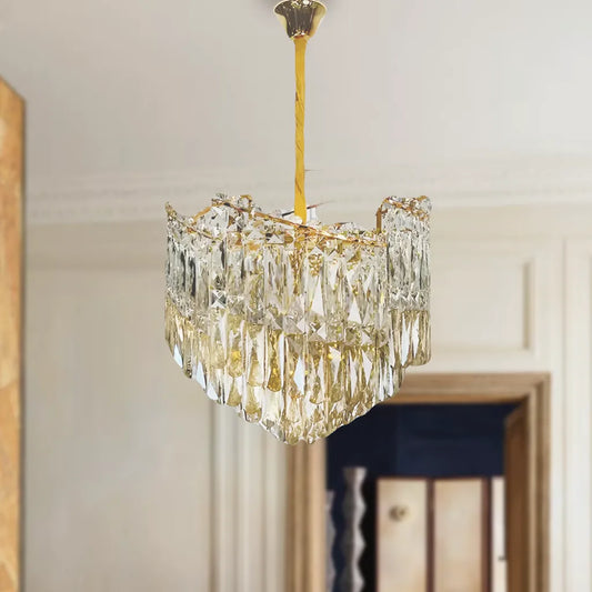 Candelabru Cristal TOPKAPI Eleganza 8x E14, Diametru 49cm, Auriu Lucios, Inaltime Reglabila Candelabre Cristal Default Title Alessandro Design