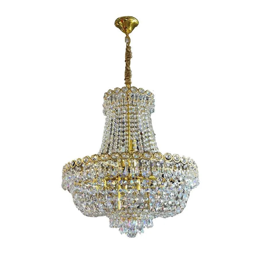 Candelabru Cristal Kassian 11x E14 Auriu Candelabre Cristal Default Title Alessandro Design