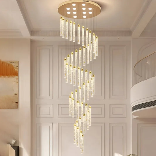 Candelabru Cristal LED Nomiki Auriu Candelabre Moderne Default Title Alessandro Design