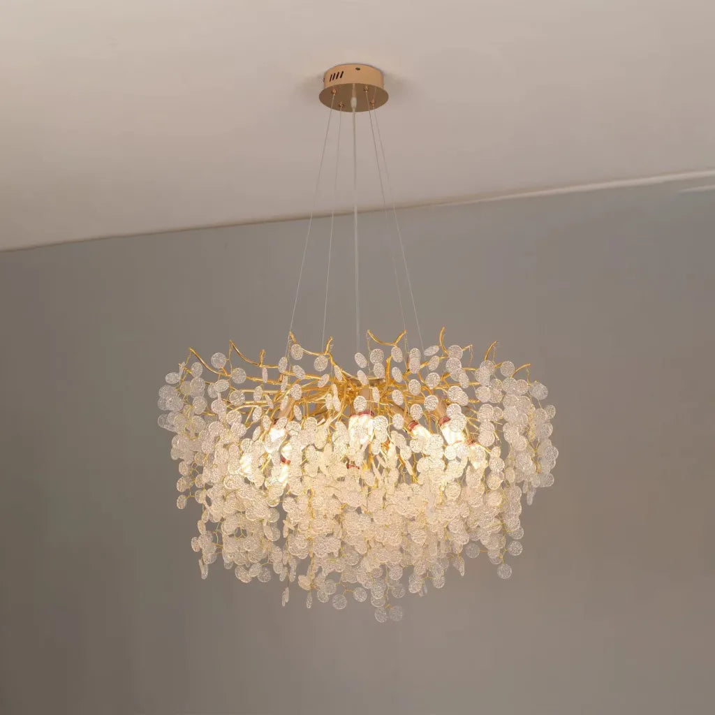 Candelabru Cristal WALTZ Serenade, 6xG9, Auriu, 60cm, Inaltime Reglabila Candelabre Cristal Default Title Alessandro Design