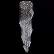 Candelabru Cristal LED 13 xGU10 Meili Crom, Diametru 80cm, Inaltime 240cm, Model Scara Candelabre Cristal Default Title Alessandro Design