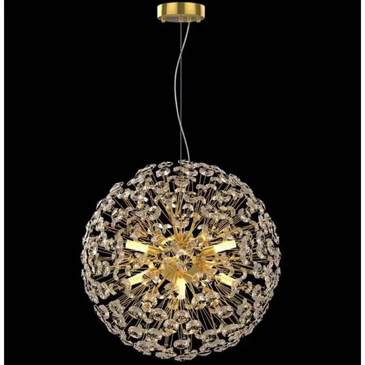 Candelabru Cristal MINUET 8x G9, Diametru 40cm, Auriu Lucios, Inaltime Reglabila Candelabre Moderne Default Title Alessandro Design