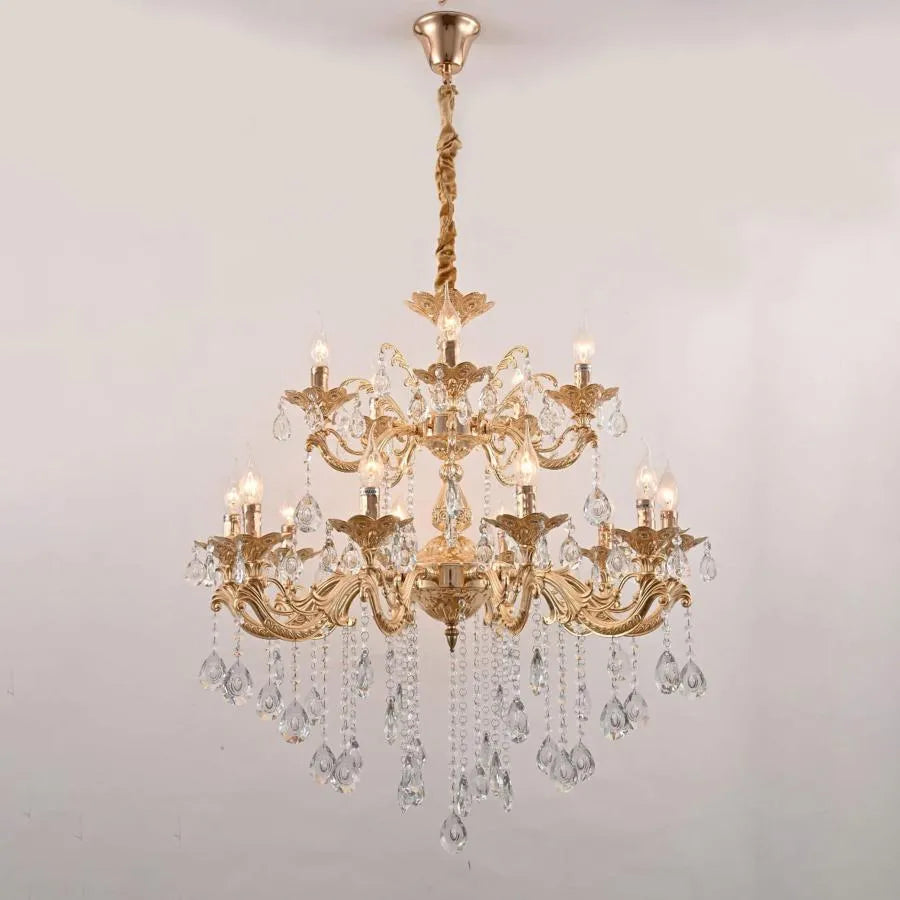 Candelabru Hasan 15x E14 Auriu Candelabre Clasice Default Title Alessandro Design