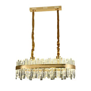 Candelabru LED Achim cu Telecomanda, 200W, Diametru 80cm, Auriu, Dimabil Candelabre Cristal Default Title Alessandro Design
