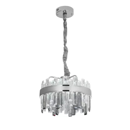 Candelabru LED Cristal cu Telecomanda Miguel 92W Dimabil Argintiu Candelabre Cristal Default Title Alessandro Design