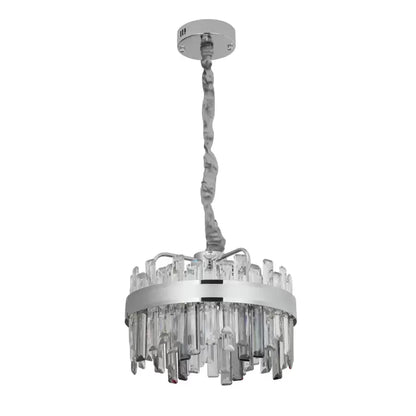 Candelabru LED Cristal cu Telecomanda Miguel 92W Dimabil Argintiu Candelabre Cristal Default Title Alessandro Design