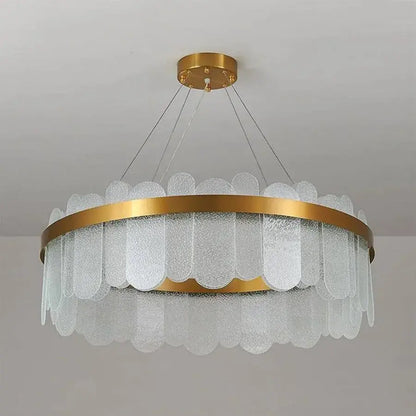 Candelabru LED cu Telecomanda Alonzo 93W Dimabil Diametru 60cm Auriu Candelabre Cristal Default Title Alessandro Design