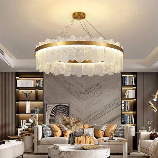 Candelabru LED cu Telecomanda Alvaro 128W Dimabil Auriu Candelabre Cristal Default Title Alessandro Design