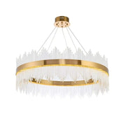 Candelabru LED cu Telecomanda Lazaro 63W Dimabil Auriu Candelabre Cristal Default Title Alessandro Design