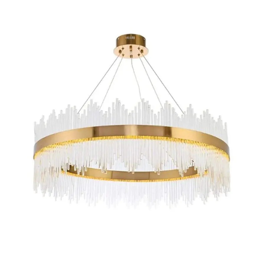 Candelabru LED cu Telecomanda Lazaro 63W Dimabil Auriu Candelabre Cristal Default Title Alessandro Design