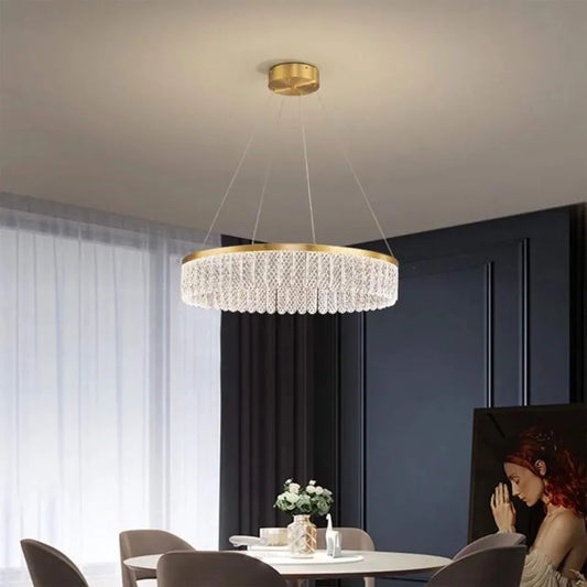 Candelabru LED cu Telecomanda Zareef 80W, Auriu Candelabre Cristal Default Title Alessandro Design