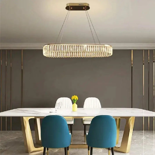 Candelabru LED cu Telecomanda Zimar 80W, Diametru 80cm Auriu Candelabre Cristal Default Title Alessandro Design