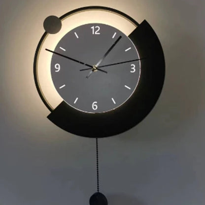 Aplica LED Decorativa ARC Ø30 cm Lumina Rece/Neutra/Calda Negru