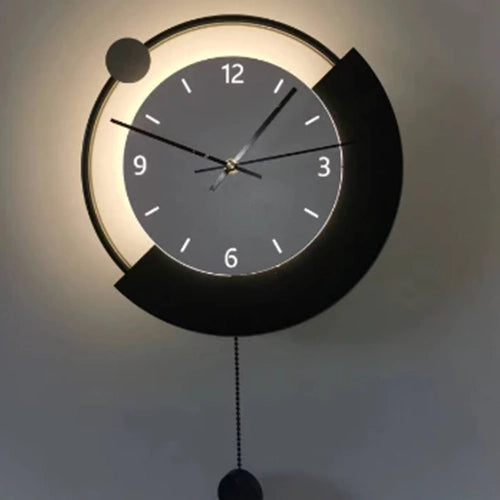 Aplica LED Decorativa ARC Ø30 cm Lumina Rece/Neutra/Calda Negru