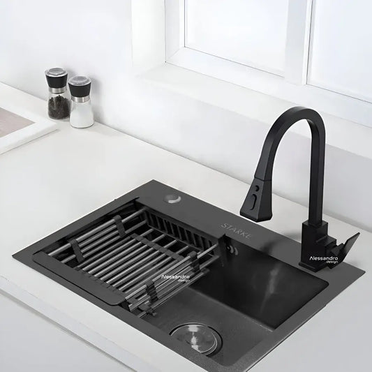 Chiuveta Bucatarie Inox 50x40 cm Gri Inchis Chiuvete Default Title Alessandro Design