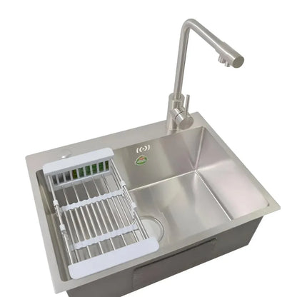 Chiuveta Bucatarie Inox, 50x40X21cm, Cu Accesorii, Inox Periat Chiuvete Default Title Alessandro Design