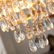 Candelabru Cristal REGALITE Petito, 3XE14, Diametru 26cm, Auriu Lucios, Inaltime Reglabila