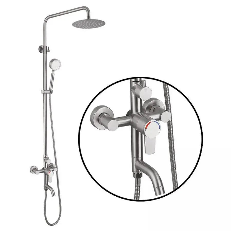 Coloana Dus, Inox SUS304, Satinat, N/LY0C2 Default Title Alessandro Design