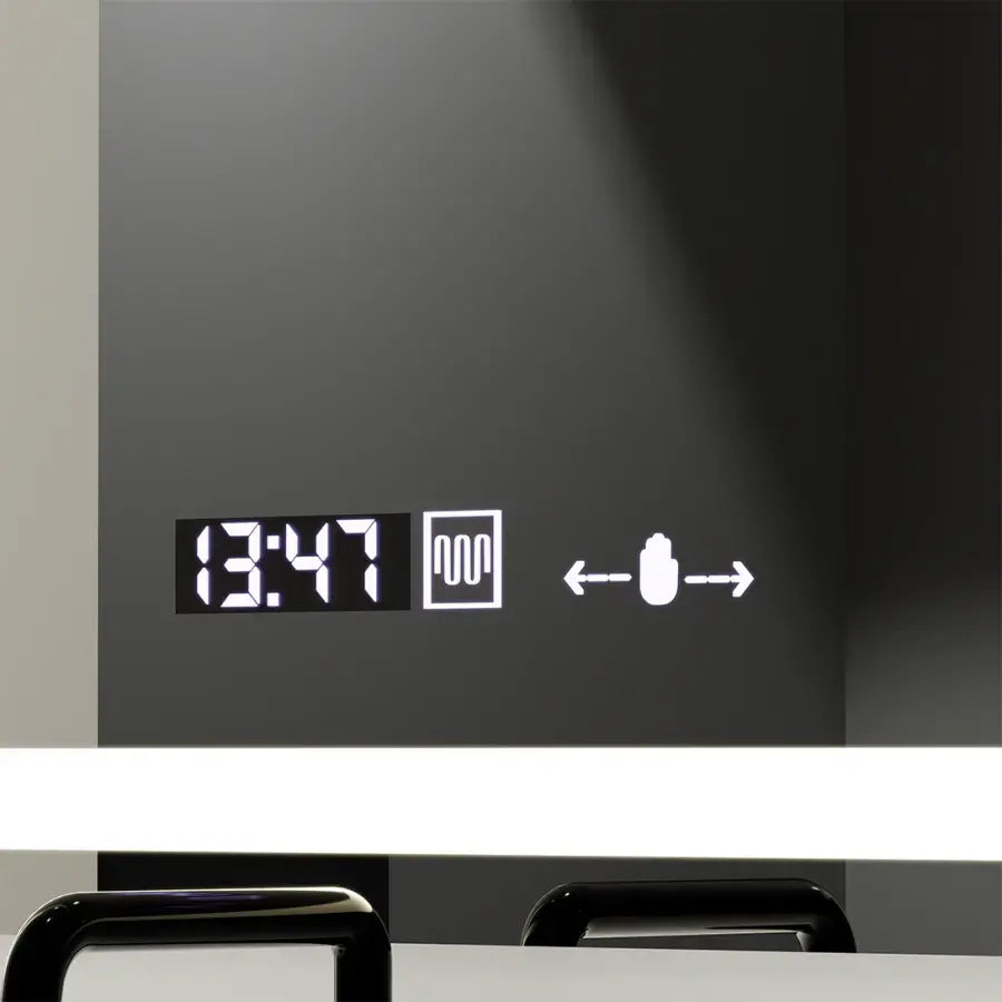 Oglinda LED Rectangulara, 120X70cm, Radiante Senzor MotionGlow Marcello, Sistem Dezaburire, Ceas & Termometru, Dimabila Oglinzi Marcello Default Title Alessandro Design
