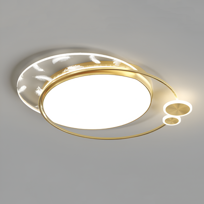 Lustră LED Lorenzo cu Telecomandă, 40W, Dimabilă, Auriu, Metal și Acril, 3000K/4000K/6000K Lustre LED cu Telecomanda Default Title Alessandro Design
