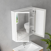 Oglinda LED cu Dulap MODA 60x70 cm Alb Iluminare Perimetrala si Senzor Radar Oglinzi Dulap Default Title Alessandro Design