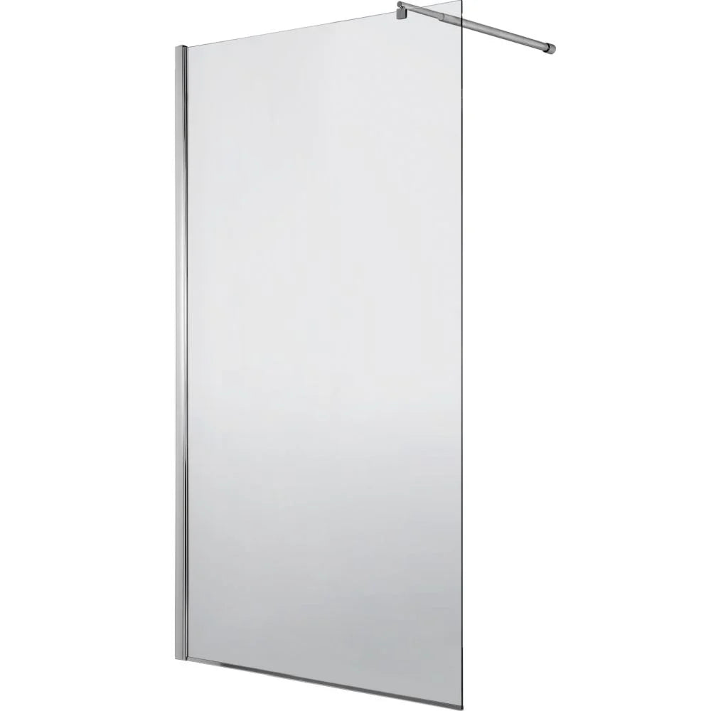 Paravan duș Walk-In 90x195 cm, sticlă securizată 8 mm, satin, profil metalic rezistent Dus Walk-in Default Title Alessandro Design