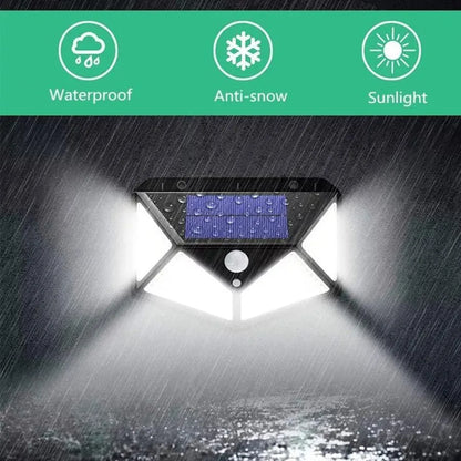 Lampa Solara cu Senzor de Miscare, 100 LED-uri, IP.65, Negru Aplice de Exterior Default Title Alessandro Design
