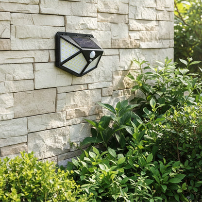 Lampa Solara cu Senzor de Miscare, 100 LED-uri, IP.65, Negru Aplice de Exterior Default Title Alessandro Design